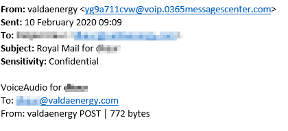 example of scam email
